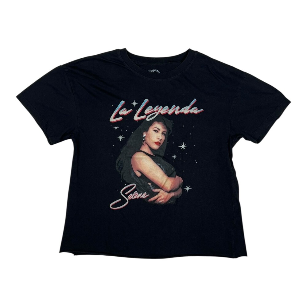 Selena Quintanilla Cropped Women's T-Shirt Size Large "La Leyenda" Retro Vintage